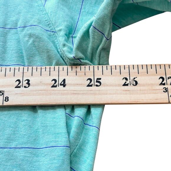 B. Draddy Mint Green Heathered Thin Purple Stripe Polo Shirt Size XXL - Picture 4 of 9